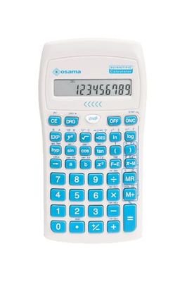 OSAMA - Calculatrice Scientifique 56 Fonctions, 10 Chiffres Mantissa et 2 exposants, Choses pour l'école avec étui Coulissant valable pour Les examens d'État - Matériel Scolaire pour Back to School,