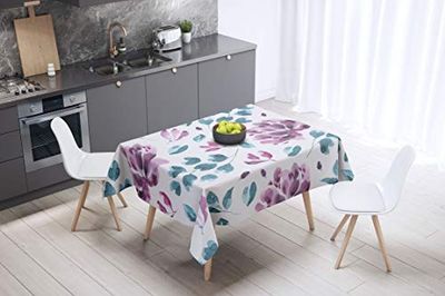 Bonamaison Köksdekoration, bordsduk, slumpmässigt mönster, 140 x 140 cm - designad och tillverkad i Turkiet