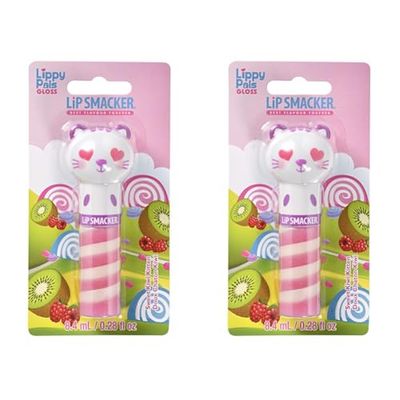 Lip Smacker - Lippy Pal Swirl Gloss Collection - Gattino Lucidalabbra per Bambini - Gusto Kiwi - Lucidalabbra per Bambine con Teneri Animali - Gattino Pezzo Singolo (Confezione da 2)