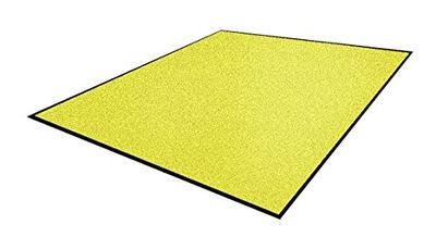 Andersen 1963191 8452 Classic Impressions Plus Solid Tapis Nylon pour un Usage à l'Intérieur, Semelle en Caoutchouc Nitrile, 1224gr/M2, 85 cm Largeur x 150 cm Longueur, Citron