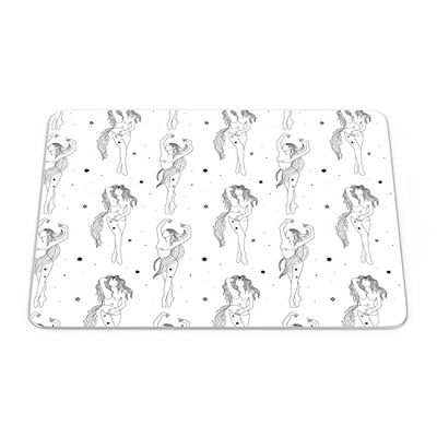 Questo Casa, Tapis de Souris rectangulaire avec Impression numérique - Antidérapant - pour Bureau et Maison - 22 x 18 cm