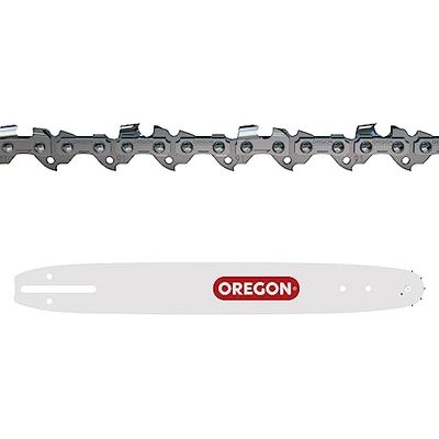 Oregon Chaîne et Guide de Tronçonneuse - Chaîne 3/8" Low Profile, 0.43 pouces (1.1mm), 52 maillons avec Guide A041 de 35cm, compatible avec Bosch, Makita, Dolmar, Einhell, Ryobi, Worx et autres