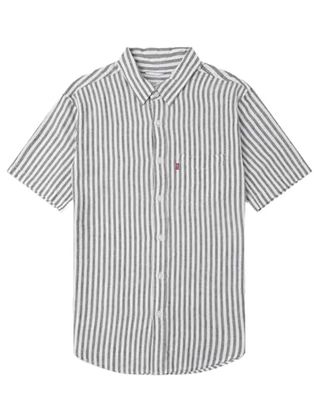 S/S Sunset 1 PKT STANDRD Neutrals, Dean Stripe Black Oy, M