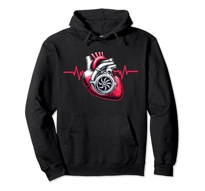 Camisetas Turbo para hombre Turbo Caracol Corazón Turbo Sudadera con Capucha