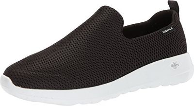 Skechers herr Go Max-Athletic Air Mesh Slip on promenadsko sneaker, svart/vit, 15