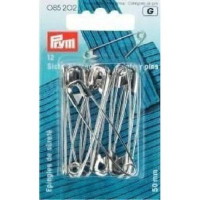 Prym Épingles de sûreté, 38mm, argenté, 12 pièces, Alloy Steel, Silver, 38 mm