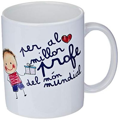 Mopec G100.3.2 Mug en céramique Al Millor profe dans boîte cadeau, porcelaine