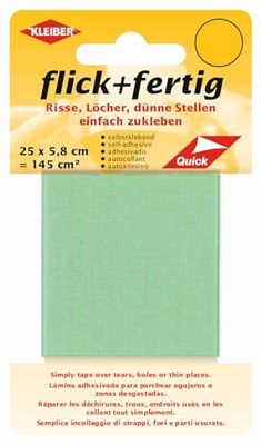 Kleiber patch en klaar, zelfklevende patches, scheuren, gaten, dunne plekken eenvoudig op te plakken, nylon op maat te snijden, 25 x 5,8 cm
