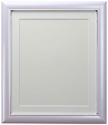 FRAMES BY POST Soda Picture Photo Frame, Plastic, Lilac with White Mount, 10 x 10 Image Size 8 x 8 Inch