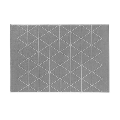 Douceur d'Intérieur Yvo Grey Woven Rectangular Rug 120 x 170 cm