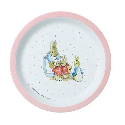 Petit Jour Paris Assiette Bébé Pierre Lapin des Proportions Idéales!, Multicolore, 1 Unité