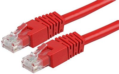 Pro Signal PS11151 RJ45 Male to Male Cat6 UTP Ethernet Patch Lead, 1m, Red