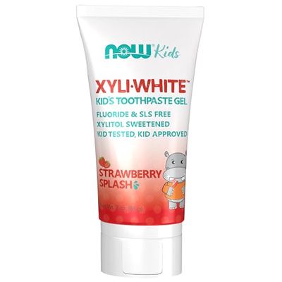 NOW Foods XyliWhite Kids, Strawberry Splash - 85g