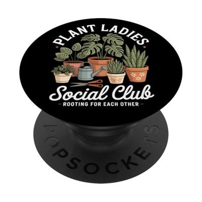 Giardinaggio del club sociale delle donne delle piante PopSockets PopGrip Adesivo