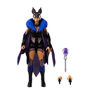 Masters of the Universe - Masterverse Sorceress Evil-Lyn personaggio, assortimento deluxe con scettro magico e mani intercambiabili, giocattolo per bambini 6+ Anni, HLB39
