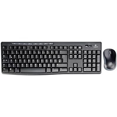 Logitech MK270 Wireless Keyboard and Mouse Combo for Windows, QWERTZ German Layout - Black