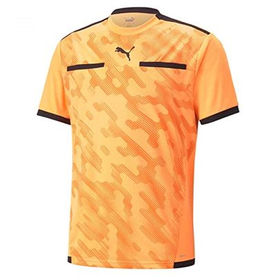 PUMA Maglia da Arbitro Teamliga, Maglietta Uomo, Neon Citrus, Nero, XL