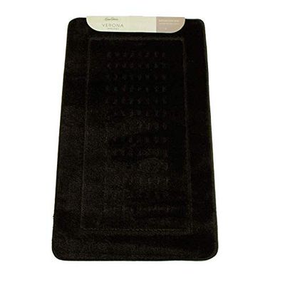 Jimmy Shadow Bath Mat, Polypropylene, Black, One Size