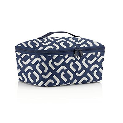 reisenthel Coolerbag M Pocket koeltas met bovenmateriaal van gerecyclede PET-flessen, ideaal voor de lunch onderweg, Signature Navy, Eén maat, boodschappentassen