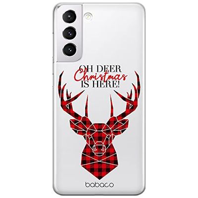 ERT GROUP etui na telefon Samsung S21, case oryginalny i oficjalnie licencjonowany przez Babaco, wzór Winter 008, optymalnie dopasowane, plecki z TPU częściowo przeźroczyste