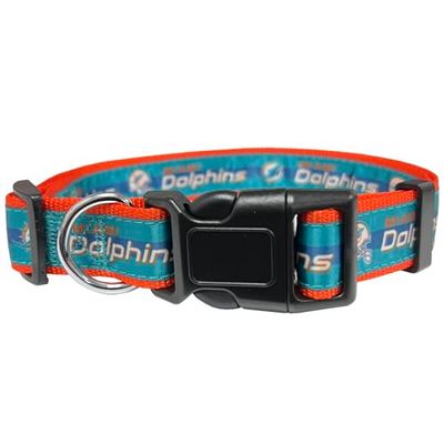 Pets First NFL HOND KRAAG Miami Dolphins halsband voor huisdieren, medium