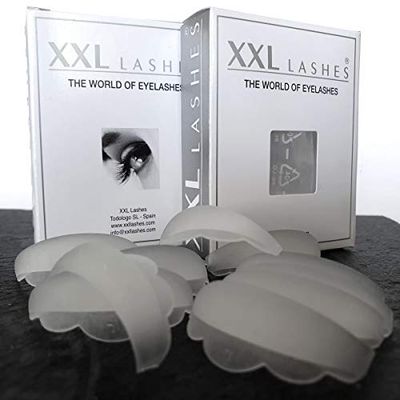 XXL Lashes - 10 cuscinetti in silicone per un perfetto lifting delle ciglia! - permanente delle ciglia, piegaciglia, piegaciglia in silicone, bigodini in silicone - confezione di ricarica (S)