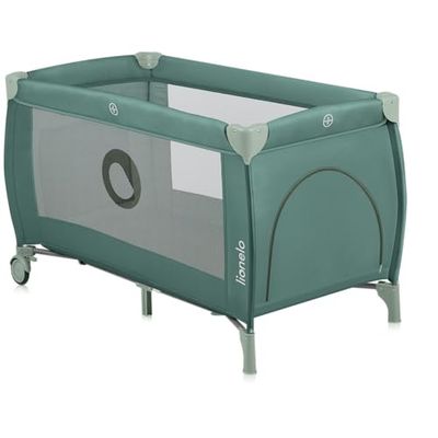 lionelo Stefi Plus 2 en 1 Cuna de Viaje y corralito de bebé de hasta 15 kg con Acceso Lateral con Cremallera, colchón de Espuma