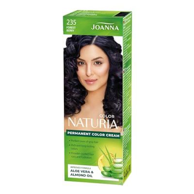 Joanna Naturia Color Colore per capelli da donna - Garantisce un colore duraturo - Contiene aloe vera e olio di mandorle - Colore attraente e profondo dei capelli - Colore bosco