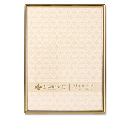 Lawrence Frames moldura para fotos de metal dourado de 5 x 7 polegadas vidro