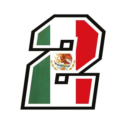 Adesivo NUMERO GARA - Gara Cross Pista Auto Moto Stickers (12 cm, 2, Bandiera Messico)