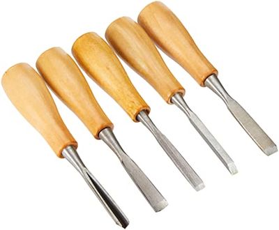 RAYHER Verktyg för träsnideri, 5 delar, 14 cm, Flerfärgad, 1,54 x 1,6 x 0,27 cm