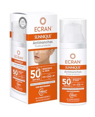 Ecran, Ecran Sunnique Antimanchas Facial Spf50+ 50 Ml, Ansiktsolskydd, Mångfärgad, U, Unisex-Vuxen