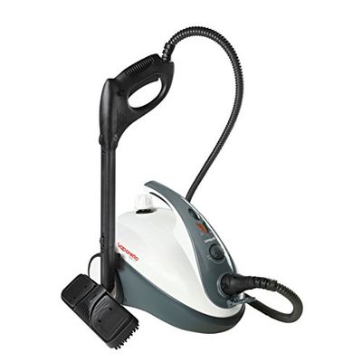 Polti Vaporetto Smart 30 S, Limpiador a Vapor con Caldera de Alta Presión hasta 3 Bar, Tapón de Seguridad, Potencia 1800 W, Capacidad 1,6 L, 12 Accesorios, Compartimento Accesorios, Blanco y Gris