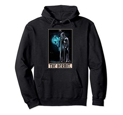 La carta del Tarot Ermitaño Gothic Halloween Grim Reaper Sudadera con Capucha