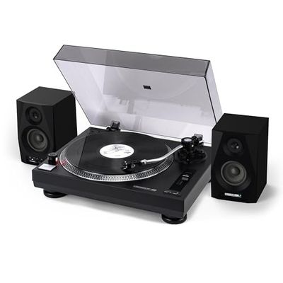 Reloop RT-1 BT & Reloop DSM-3 BT Speaker Bundle: Turntable + Speaker DJ and HiFi Pleasure Combined with Smart Connectivity