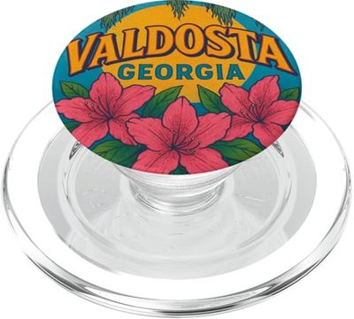 Valdosta Georgia Azaleas y Pecanas Retro Southern Vibes PopSockets PopGrip para MagSafe