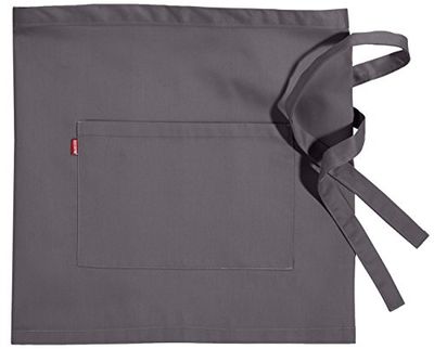 VELILLA 404201; avental curto com bolso; cinzento; tamanho único