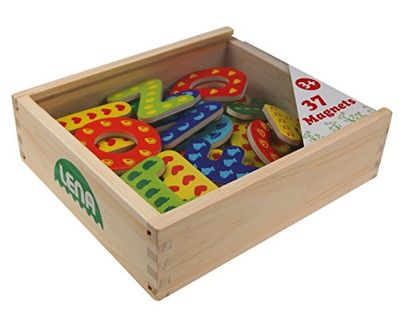 Lettres magnétiques en bois