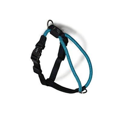 High5Dogs, Arnés ergonómico para Actividades al Aire Libre, Ajustable y Seguro, Ideal para Senderismo y Escalada, Talla XS, Color Azul, 7 x 36 – 43 cm, Modelo Leisure Rope