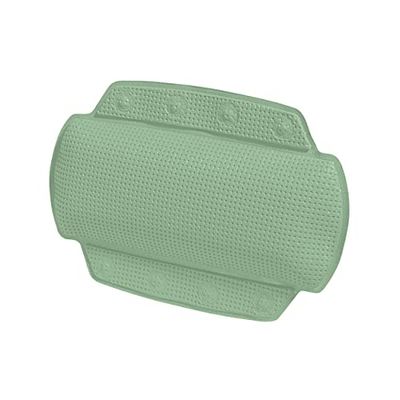 Spirella Cojín para bañera Alaska Basil Verde con 8 ventosas, Antibacteriano, Antideslizante, 23 x 32 cm, Lavable, Fabricado en Alemania
