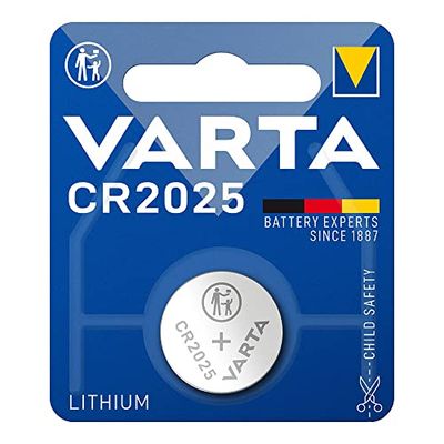 Batterie au Lithium CR2025 3 V (1 unité dans Blister) Ø20,0 x 2,5 mm. Idéale pour Les appareils électroniques, Elle Offre durabilité, densité énergétique et fiabilité pour Tous Vos Besoins.