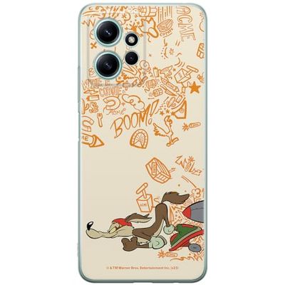ERT GROUP mobiltelefonfodral för Xiaomi REDMI NOTE 12 4G originalt och officiellt licensierat Looney Tunes mönster Coyote 002 anpassad till formen på mobiltelefonen, fodral tillverkad av TPU-plast