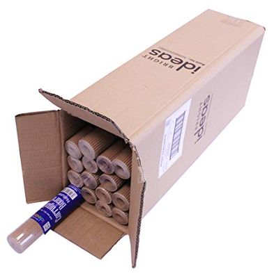 Bright Ideas Corrugated Card Natural, Ideal for School Displays, Lightweight and Strong for Packaging and Shipping (Pack of 15 Rolls), 50cm x 70cm, BI7432