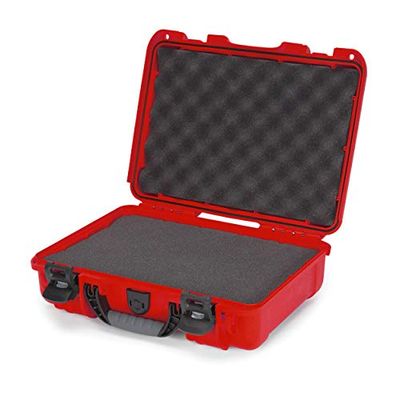 Nanuk 910 (910-1009) - Custodia rigida impermeabile con inserto in schiuma, rosso