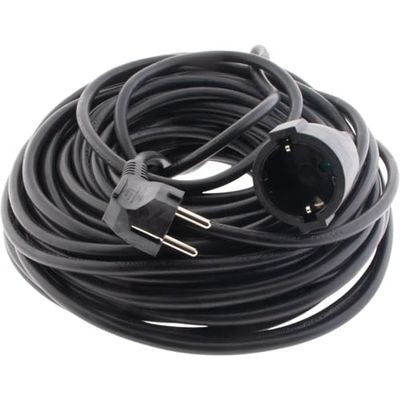 Rallonge schuko H05VV-F 3G1,5mm² - 25m - Noir - Zenitech