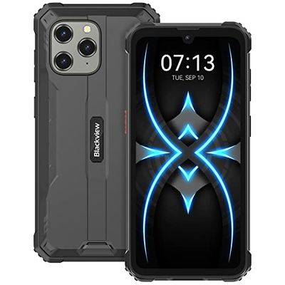 Blackview BV5300Pro Rugged Smartphone, 7GB RAM+64GB ROM/TF 1TB, 2.3GHz Octa Core, 6580mAh, 6.1''HD+, 13MP+8MP, Android 12 Telefono Indistruttibile, NFC/3 Slots/Face ID/Modalità Guanto/OTG/GPS