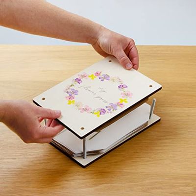 Talking Tables Kit di stampa floreale in legno per forniture artistiche e artigianato o decorazioni per biglietti | Preservare una memoria speciale | Regali creativi per lei, bambini, adulti