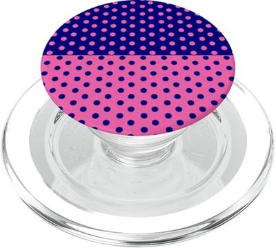 Azul marino rosa lunares vintage boho estética punteada lindo PopSockets PopGrip para MagSafe