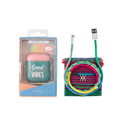 Pack Airpods Good Vibes + kabel USB-Lightning tråd Spring