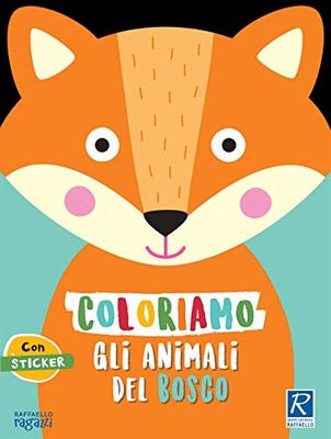 Coloriamo gli animali. Il bosco. Con stickers